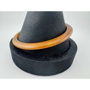 Vintage Bakelite Butterscotch Bangle Bracelet 1/4” Tested Stackable